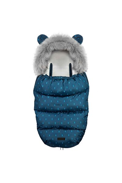 Ricokids Sac de dormit bebelusi, cu urechi, antialergenic, respirabil, blana detasabila, 95 x 48 cm, pentr...