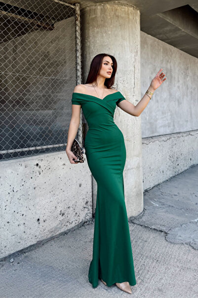 Sindimoda Nathalie Kayık Yaka Abiye