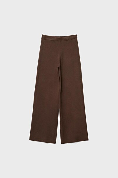 Stradivarius Knit wide-leg trousers