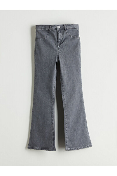 LC Waikiki Yeni Sezon İspanyol Paça Kız Çocuk Jean Pantolon