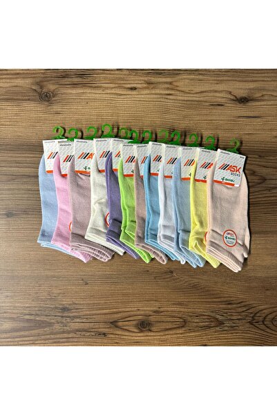 ask Дамски безшевни чорапи от бамбук, 12 чифта