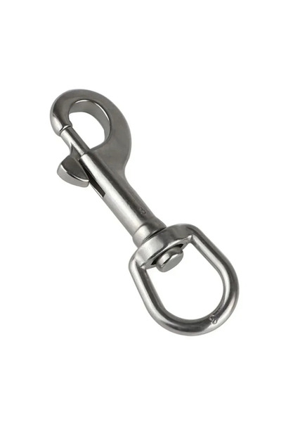Choice 126mm 1PC 316 Stainless Steel Swivel Eye Bolt Spring Snap Hook 65/72/82/91/100/126mm Marine Diving D