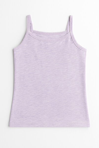 HNX Pamuklu İnce Askılı Kız Çocuk Atlet 6'lı