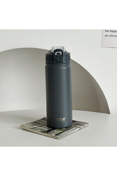 Choice 750ML Grey TYESO 600ML/750ML Thermos Water Bottle With Straw Stainless...