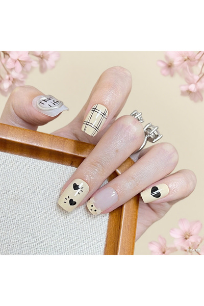 Youtrico 30 قطعة من أظافر الضغط، طلاء، أظافر صناعية على طراز الأميرة، أظافر ص...