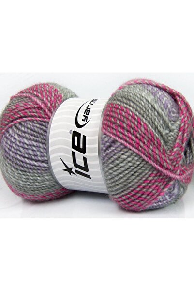 Ice yarns مجموعة من خيوط حياكة يدوية من خيوط الجليد موزاييك، 2 × 200 جرام، أر...