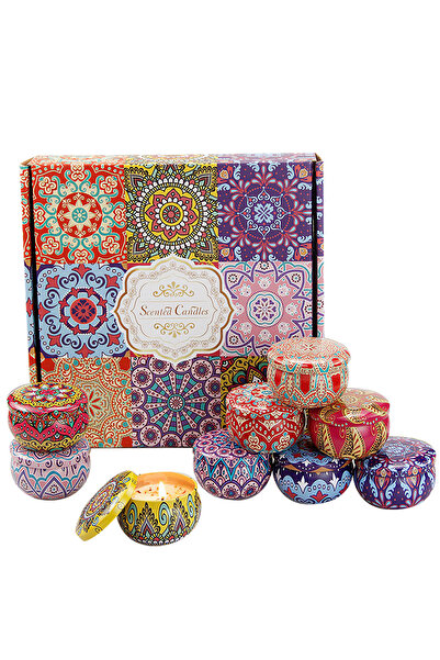 Generic 9Pcs Scented Candles Set, Aromatherapy Soy Wax Jar Candle Gifts for Home, Office