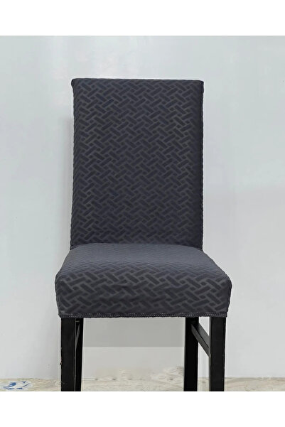 upmall غطاء كرسي من قماش الجاكار الليكرا بنمط الطوب، غطاء كرسي مطاطي ومرن، 6 قطع