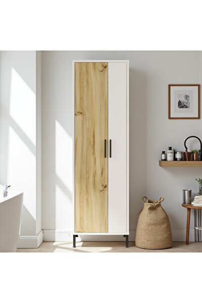 Robin Home Çok Amaçlı Dolap Banyo Dolabı Beyaz