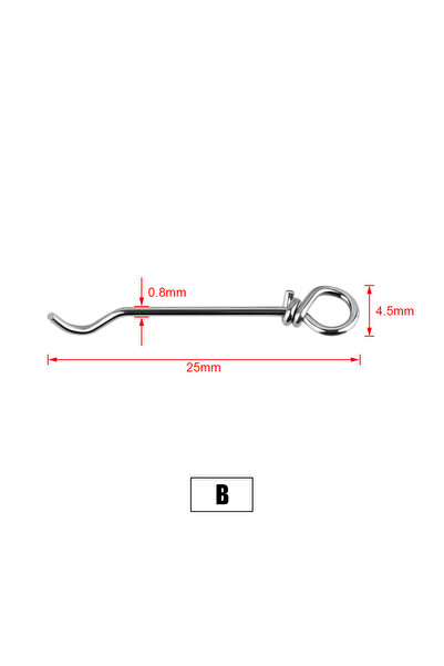 Choice 100 قطعة في كل كيس B Spinpoler 100 قطعة مسامير صيد دبابيس توصيل إبرة ط...