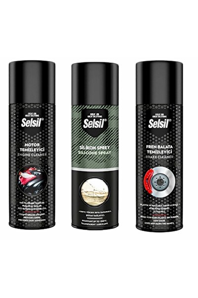 Genel Markalar Motor Temizleme Spreyi 500 ml, Silikon Sprey 500 ml, Fren Bala...