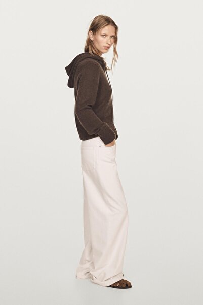 Massimo Dutti %100 kaşmir kapüşonlu hırka