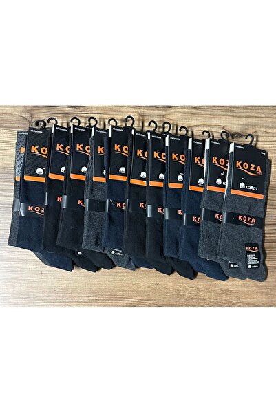 Koza Șosete lungi din bambus pentru bărbați, pachet de 12