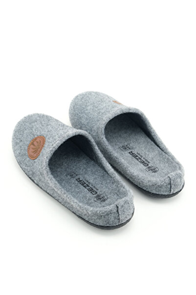GEZER Men's Winter Felt Removable Insole Comfortable Home Garden Gondola Slippers
