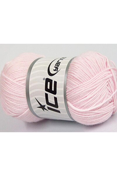 Ice yarns مجموعة من 4 خيوط من خيوط الجليد بامبو بيبي (60% خيزران) باللون الور...