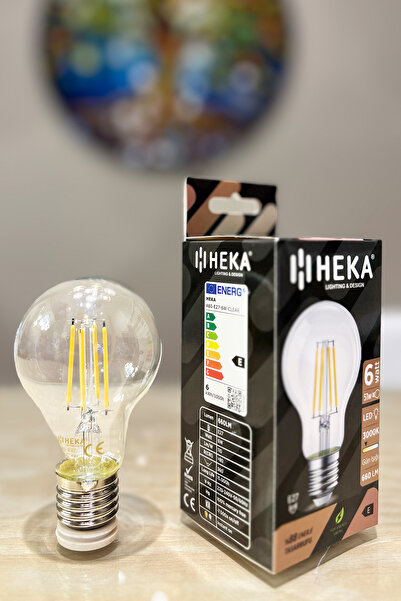 MINIMAL ETICARET VE BILGI TEKNOLOJILERI HEKA 6w Filament LED Ampul Gün IŞIĞI
