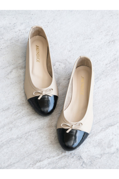 Munshoes Pia Genuine Leather Women's Ballerinas