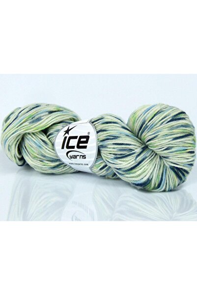 Ice yarns 4x50 جرام. خيوط صوف ميرينو فائقة النعومة للأطفال، ألوان أخضر، ألوان...