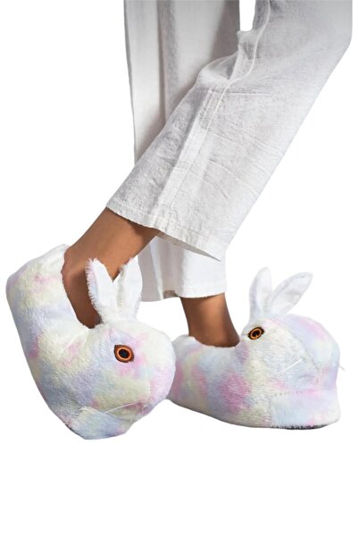 Deniz Terlik Animal Rabbit Slippers with Soft Silent Sole Inside | Home Boat |
