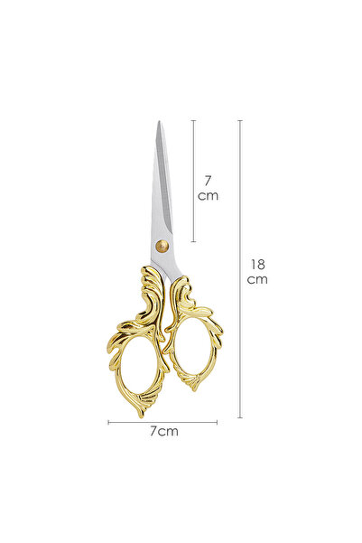 Choice33 18X7cn- Gold Professional Tailor Scissors Vintage Sewing Scissors St...