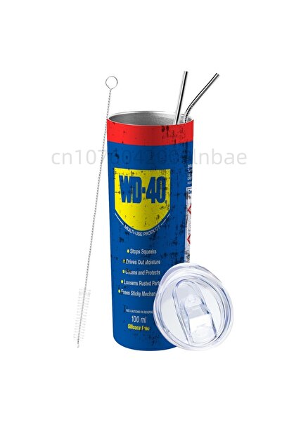 Choice كوب WD-40 سعة 20 أونصة، مصنوع من الفولاذ المقاوم للصدأ، معزول بجدار مز...