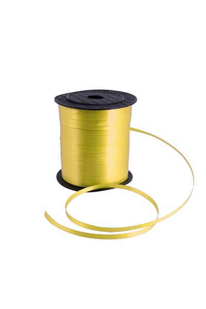Flippy Raffia Ribbon for Balloons, 200 Meter Roll, Gold