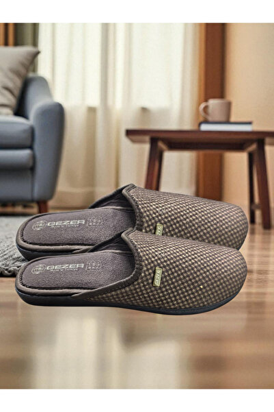 GEZER Konay 12969k kışlık çıkma taban ev içi kışlık erkek terliği