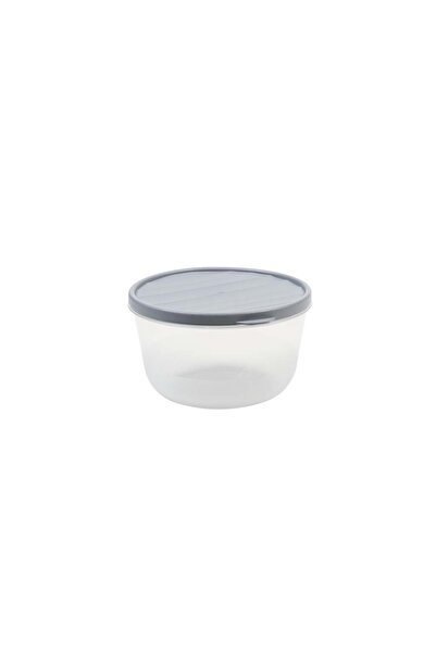 devigo Round Storage Container – with Lid – Transparent, Bpa-Free, Leak-Proof 1 Liter Dark Blue
