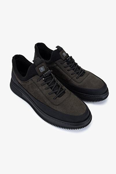 Valmenti Men's Genuine Leather Gray Casual Shoes