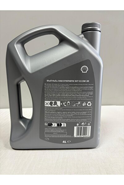SHELL Helix Hx8 Synthetic ECT C3 5W30 4L Motor Yağı (Üretim Tarihi 2025)