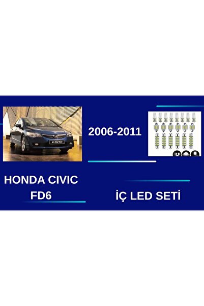 Genel Markalar HONDA CIVIC FD6 2006-2011 İÇ AYDINLATMA SETİ LED BEYAZ