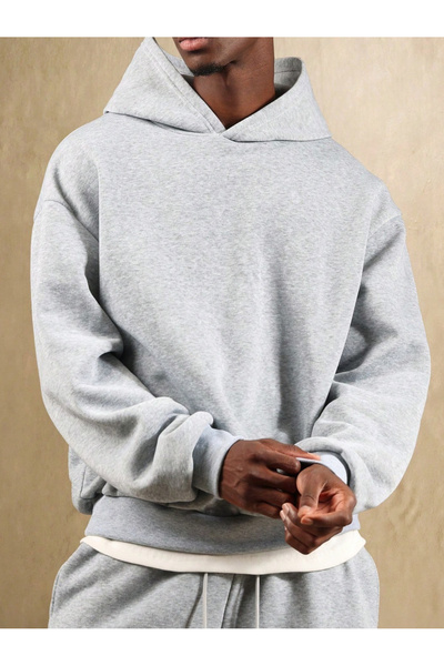 MODAVİBE Unisex Sa kapuljačom Kengur džep Dukserica 2 niti Ş Čupkani materija...