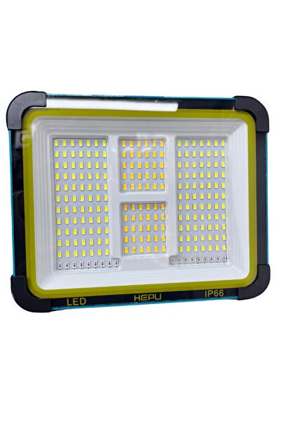 HEPU Güneş Enerjili Taşınabilir LED – 150W Güç, 336 LED, IP66, Solar + USB Şa...
