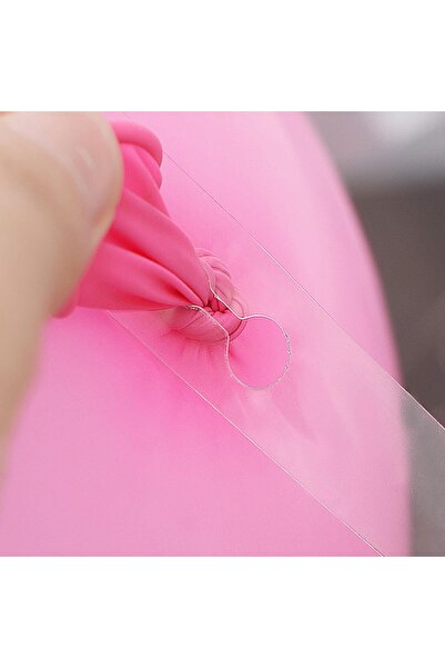 Flippy Transparent Balloon Garland Tape, PVC, 5 m, Double Holes