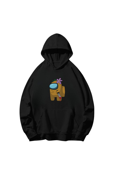 SVART WEAR Hanorac cu mânecă lungă din bumbac imprimat Among Us tricou