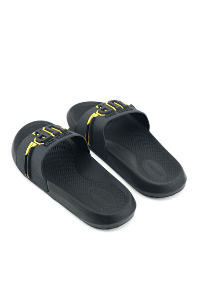 GEZER Men's Summer Pu Suitable for Wet Floor Home Bathroom Garden Pool Slippers