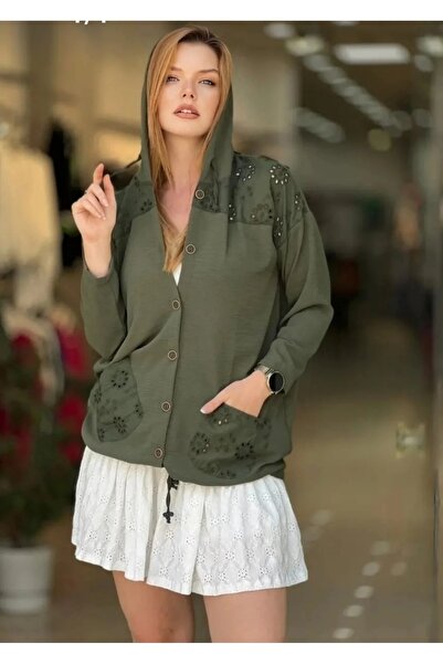 PARKDERİN Oversized Hooded, Buttoned, Aerobin Fabric Jacket