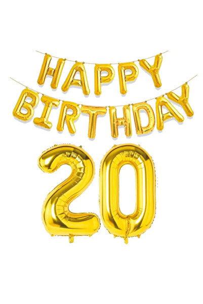 Choice22 Other As the picture BIRTHDAY 20 15 Pcs Gold Happy Birthday With Num...