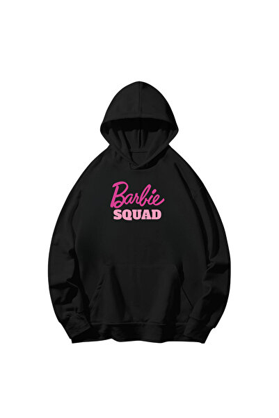 SVART WEAR Φούτερ με μακριά μανίκια και κουκούλα από βαμβάκι με στάμπα Squad