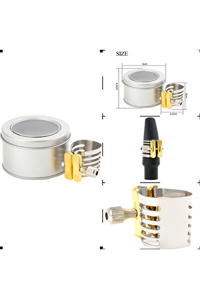 Choice قطعة فم ساكسفون ألتو سوبرانو/ألتو/تينور، رأس ساكسفون قابل للتعديل، تثب...