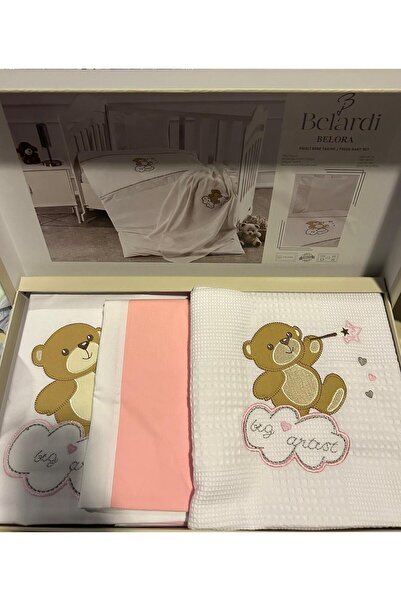 Belardi Duvet Cover Set Pikeli Baby 5 Pcs Belora Pink