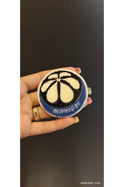 Gönülden Tasarım Țesătură de flori țesute, care se atașează cu fier de călcat, diametrul armăturii 6 CM