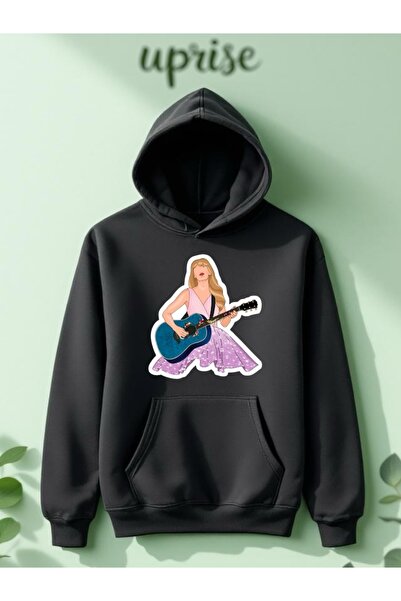 Vordevia سويت شيرت تايلور سويفت مطبوع من القطن بثلاث خيوط مقاس كبير