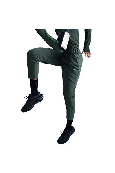 Nike Fast Dri-Fit 7/8 Kadın Yeşil Koşu Eşofman Altı FB7029-338