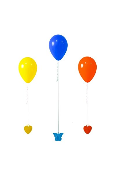 Flippy Set of 4 Helium Balloon Weights, Flippy, Heart Shape, Multicolor