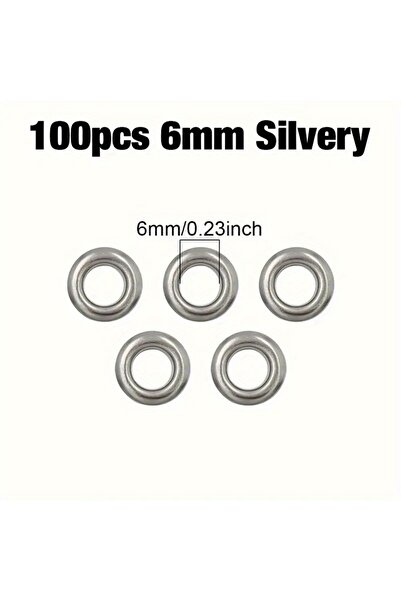 Choice6 مجموعة من 100 قطعة من حلقات التثبيت المصنوعة من الفولاذ المقاوم للصدأ...