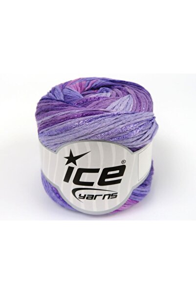Ice yarns مجموعة من 4 × 100 جرام من خيوط آيس يارنز بلون صيفي (80% قطن، 20% في...