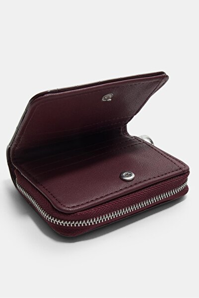 Stradivarius Timsah Deseni Görünümlü Fermuarlı Cüzdan