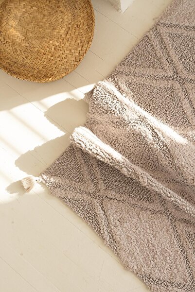 İrya Maxi Puskullu Bath Mats 40X60 + 60X90 Beige