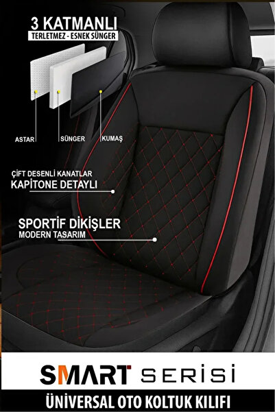 Store OPEL İNSİGNA 2015 UYUMLU TAY TÜYÜ KIRMIZI OTO KILIFI TAM SET